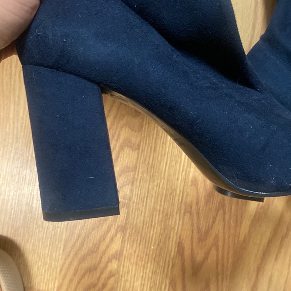 Zara tall over the knee navy boots - Picture 3 of 3